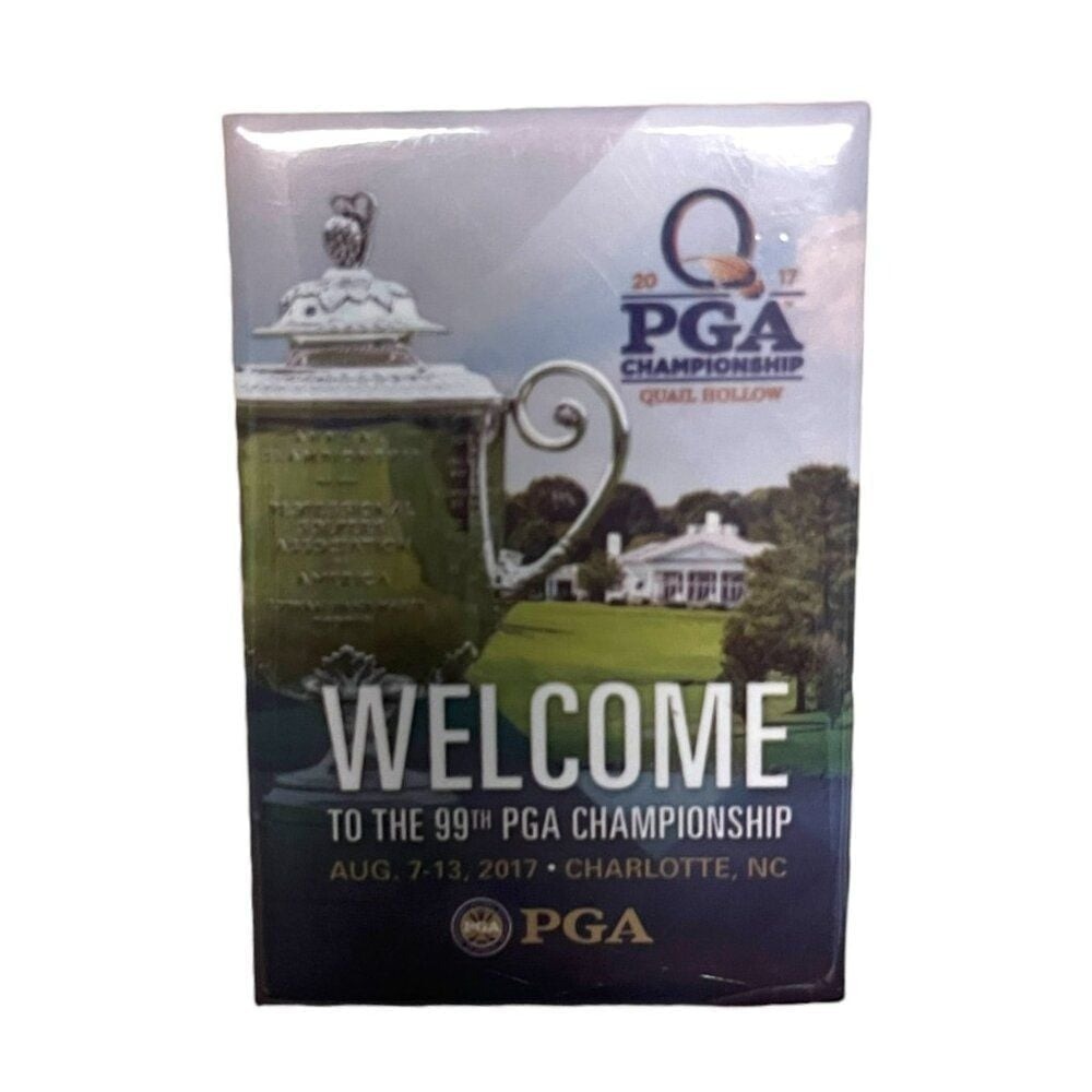 2017 PGA Championship Pin Official Logo Rectangle Quail Hollow Charlotte NC